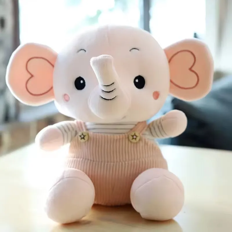 Adorable Long Trunk Elephant Plush Doll for Kids' Birthday Gift