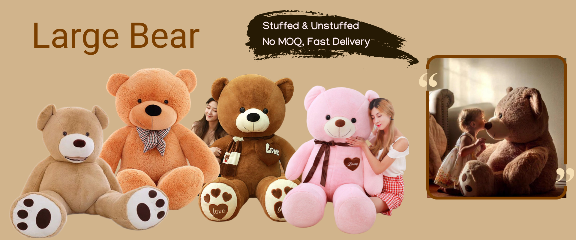Giant Teddy Bear Banner