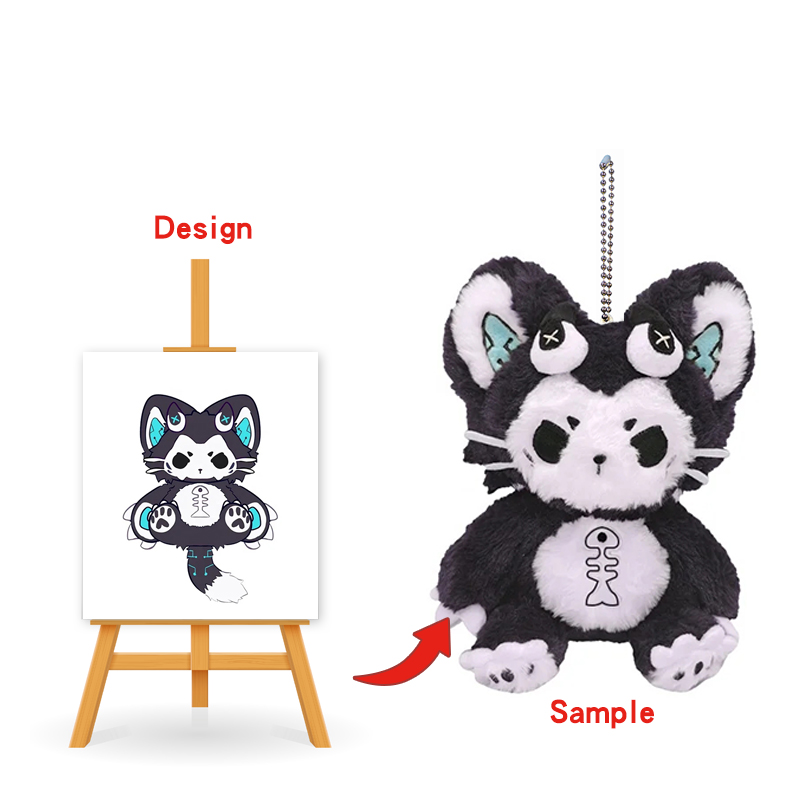 High Quality Soft Custom Kawaii Plush Doll Keychain Small Plush Toy Plush Keychain