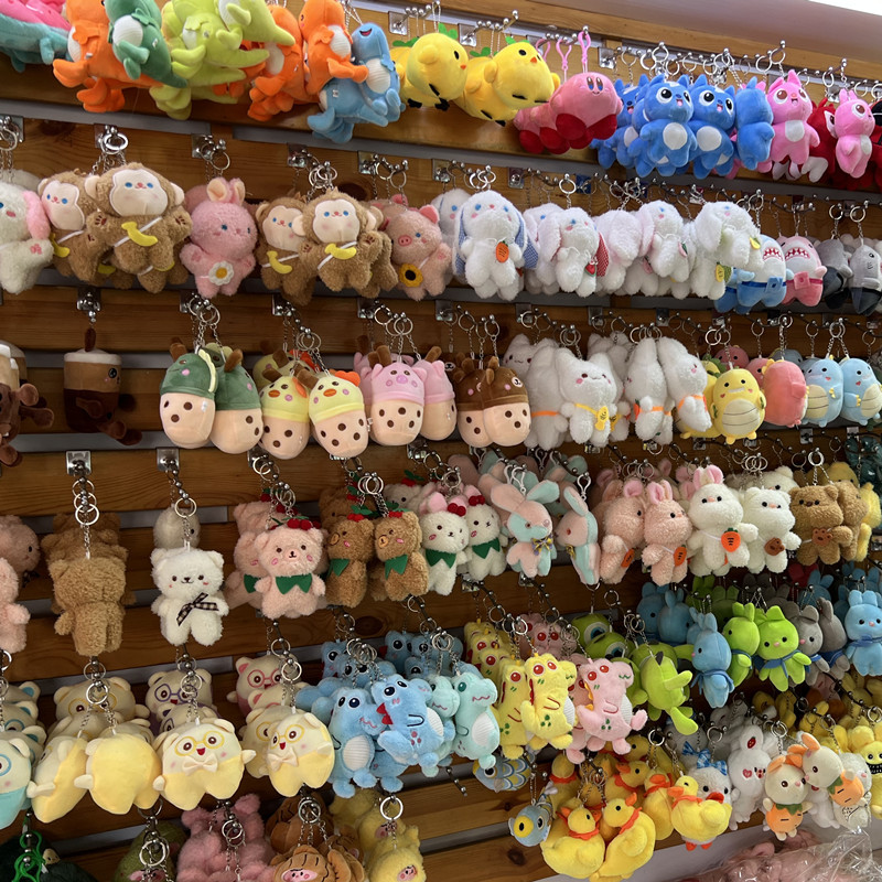 IN STOCK Wholesale 3 4 5 Inch Kawaii Claw Machine Plush Keychain Toys - Soft Cute Stuffed Dolls for Party Favors &amp; Event Gifts