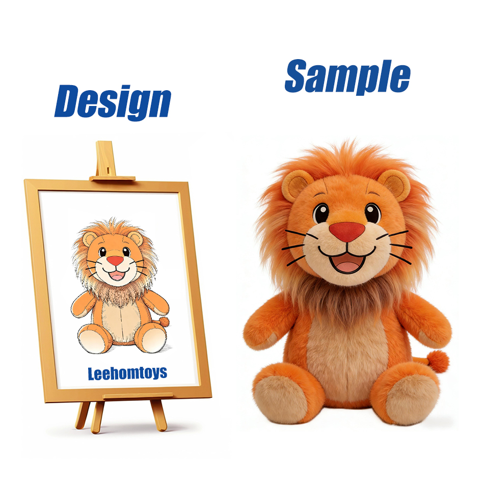 Hot Selling Soft Stuffed Educational Interactive Design Custom Plush Toy Lion Plush 3 To 7 Days Sample Time