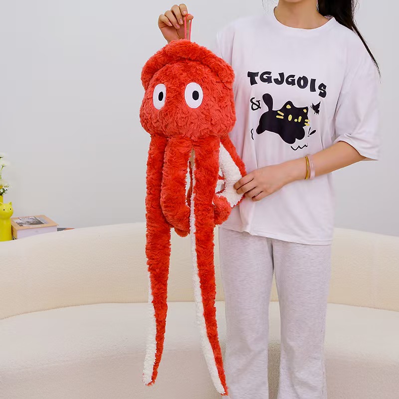 Wholesale Hot Sale Giant Squid Plush Pillow Cute Long Leg Octopus Stuffed Animal Soft Cushion Stress Relief Washed for Kids Room