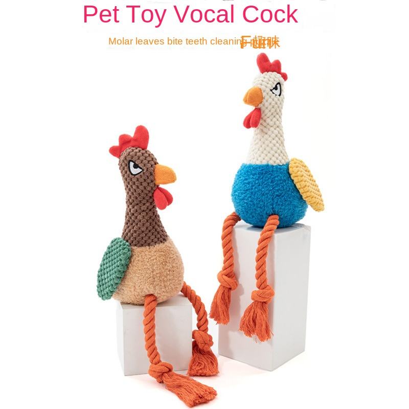 Wholesale Custom Pet Dog Chew Toys Products Plush Squeaky Cotton Eco Friendly Luxury Durable Flamingo Turkey Pet Dog Rope Toys