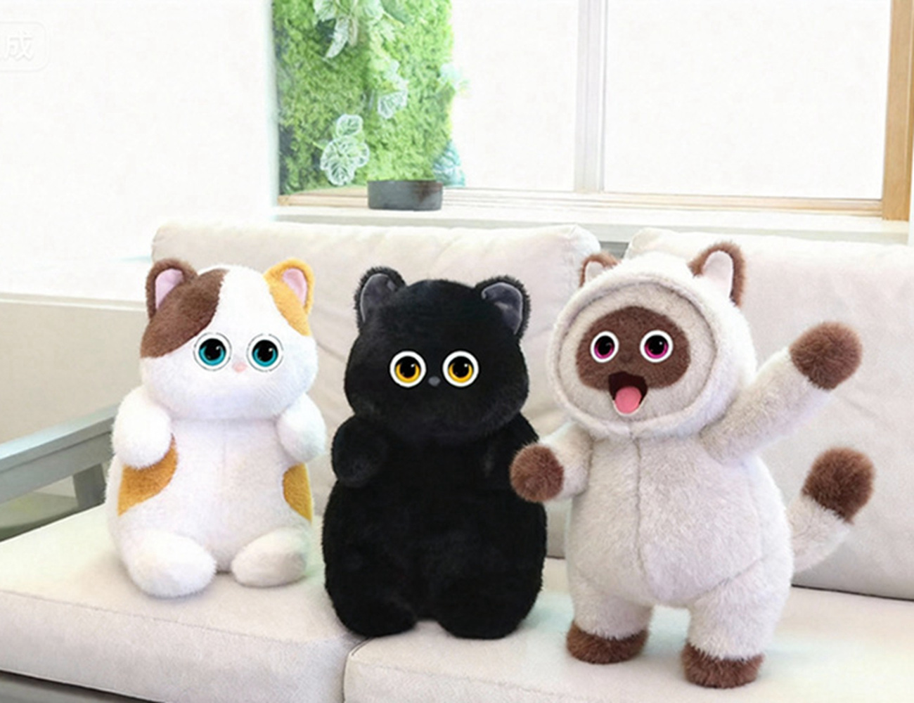 AI Dialogue Cat Plush Toy Cute Embroidered Super Soft PP Cotton Filled Hi-Tech Smart Children's Educational Toy