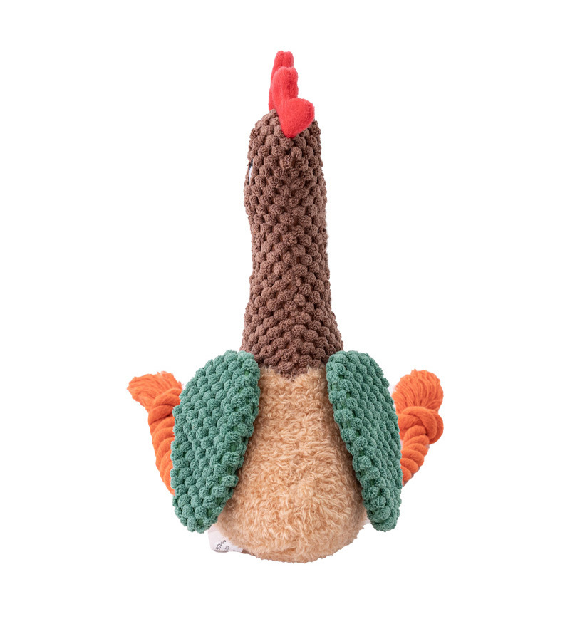 Wholesale Custom Pet Dog Chew Toys Products Plush Squeaky Cotton Eco Friendly Luxury Durable Flamingo Turkey Pet Dog Rope Toys