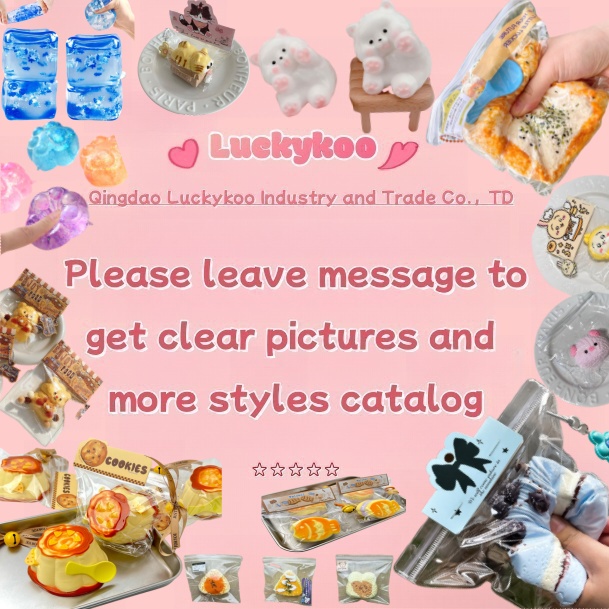 Luckykoo Mini Animal Squishy Squeeze Toy Custom Keychains Taba Squishy Stress Relief Toys for Children