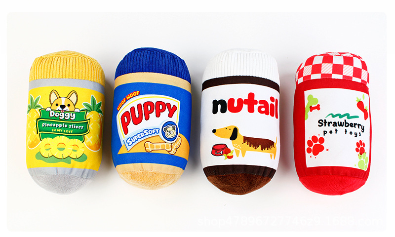 Interactive Sound-Making Plush Dog Toy Cartoon Style Eco-Friendly Relief For Boredom And Biting