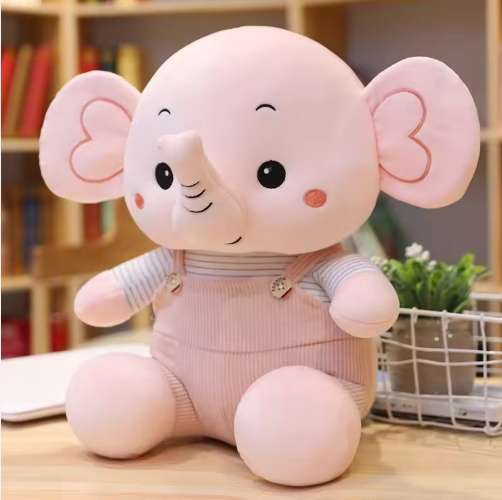 Adorable Long Trunk Elephant Plush Doll for Kids' Birthday Gift