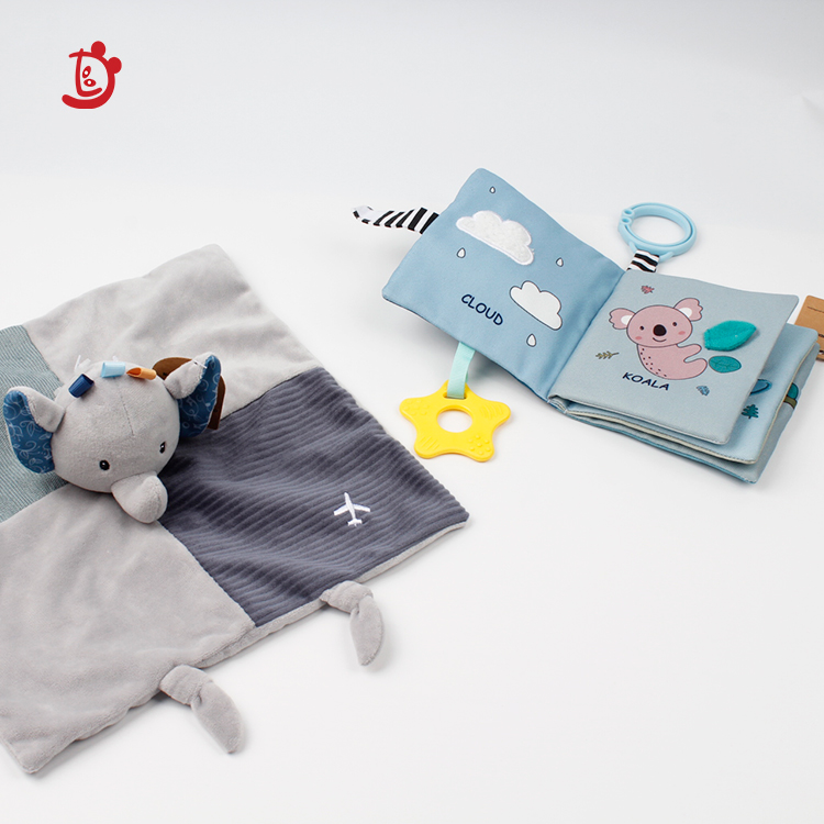 Wholesale Infant Early Education Cartoon Animal Sensory Baby Toys Washable Montessori Toys Plush Infants Educational Cloth Book