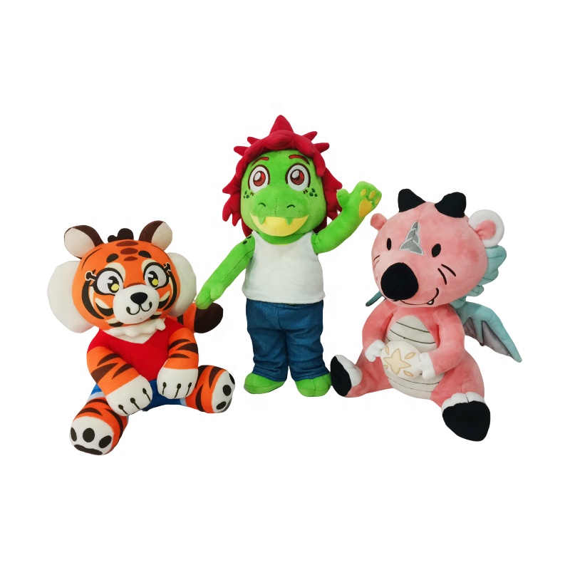 Plushie Custom Design Soft Plush Sitting Tiger Plush Toys Stuffed Animal