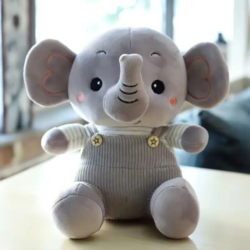 Adorable Long Trunk Elephant Plush Doll for Kids' Birthday Gift