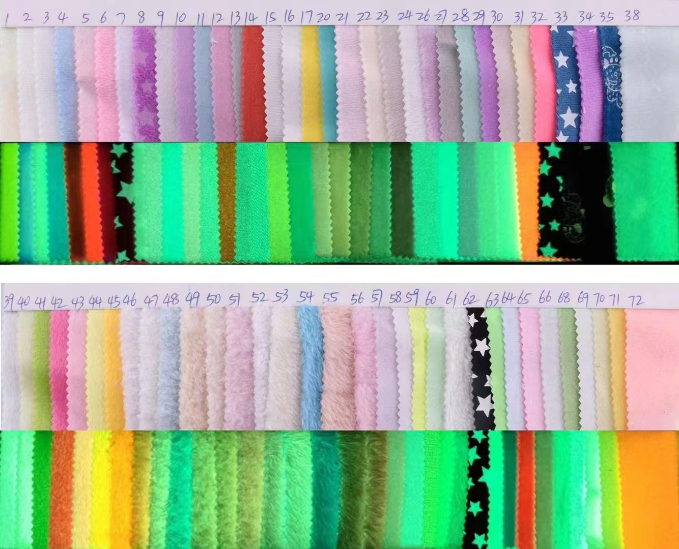 Photoluminescent Fabric Glow effect 1