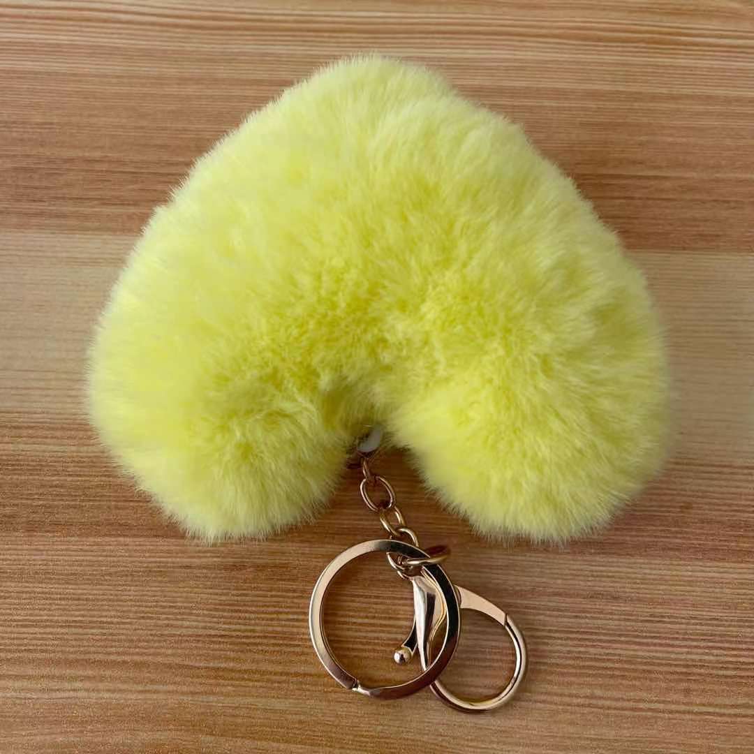 Dark Pink Heart Keychain