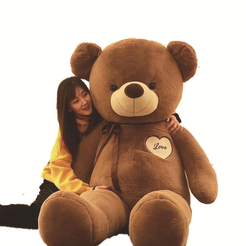 Custom Big Size Teddy Bear Doll Plush Toy Doll Sleeping Bed Pillow Panda Doll Hug Bear Ribbon Bear Girls