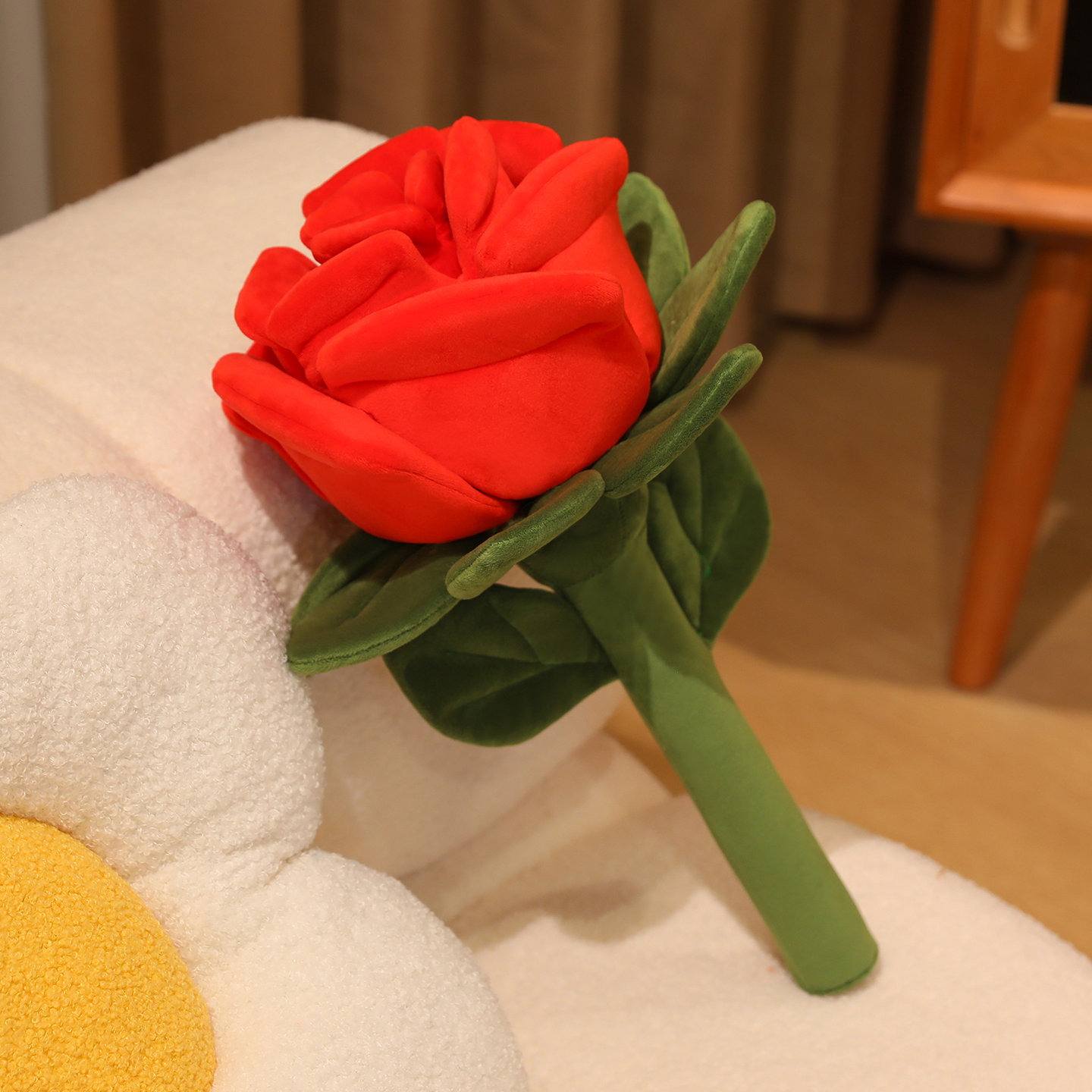 CHIQUE INS Style NEW Giant Big Size Rose Flower Plush Toy Floral Plushies Red Pink Rose for Valentine's Day