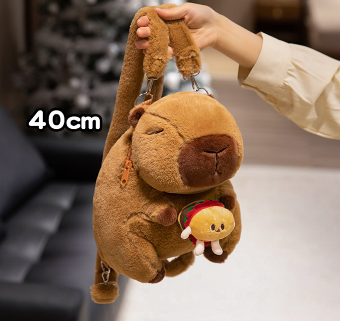 Factory-Made Kapybara Stuffed Toy Creative Fun Plush Doll for Children Stress Relief Animals Toys Bag for Kids