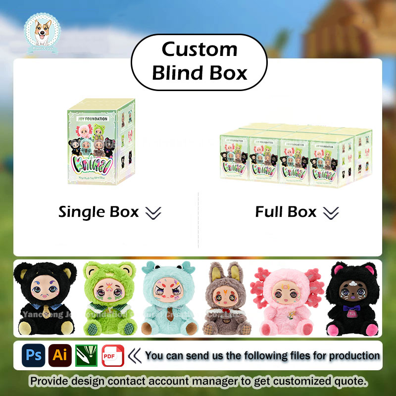 Original Kawaii Doll The Monster Big Into Energy Vinyl Plush Doll Toy Vinyl Face Series Mystery Collection Box Doll