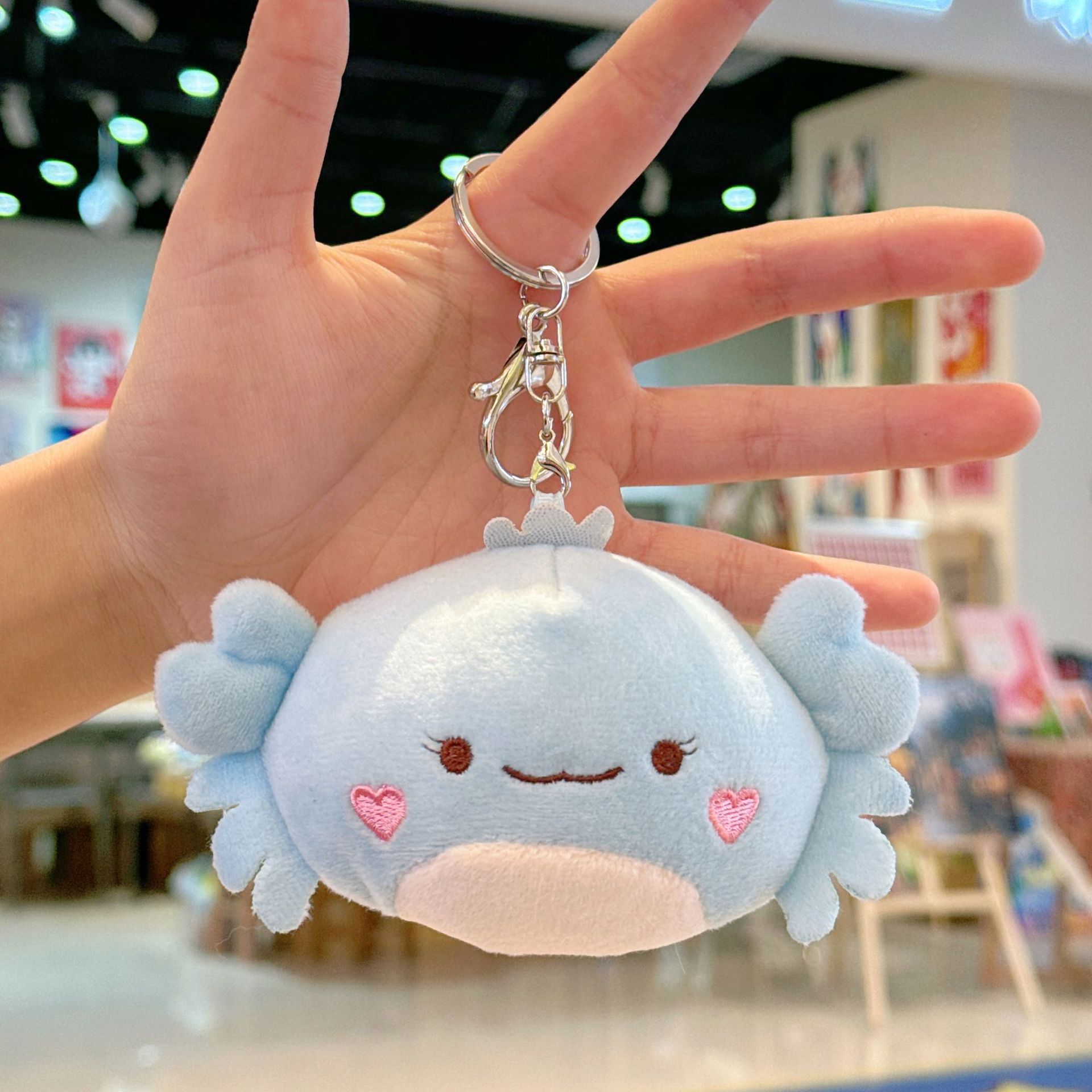 Small Crab Doll Bag Pendant Plush Toy Keychain Female Crab Bag Pendant Cute Doll Wholesale