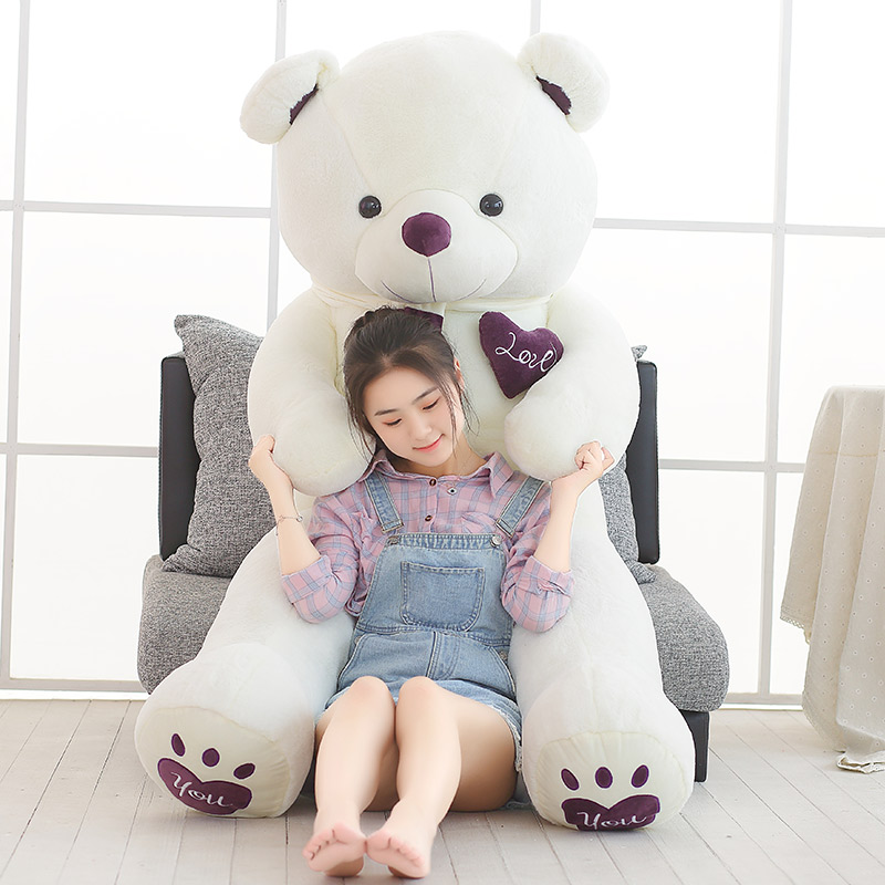 Giant Teddy Bear with Scarf Plush Stuffed Doll Soft Animal Toys Large Teddy Bear Stuffed Doll High Quality Doll for Kids