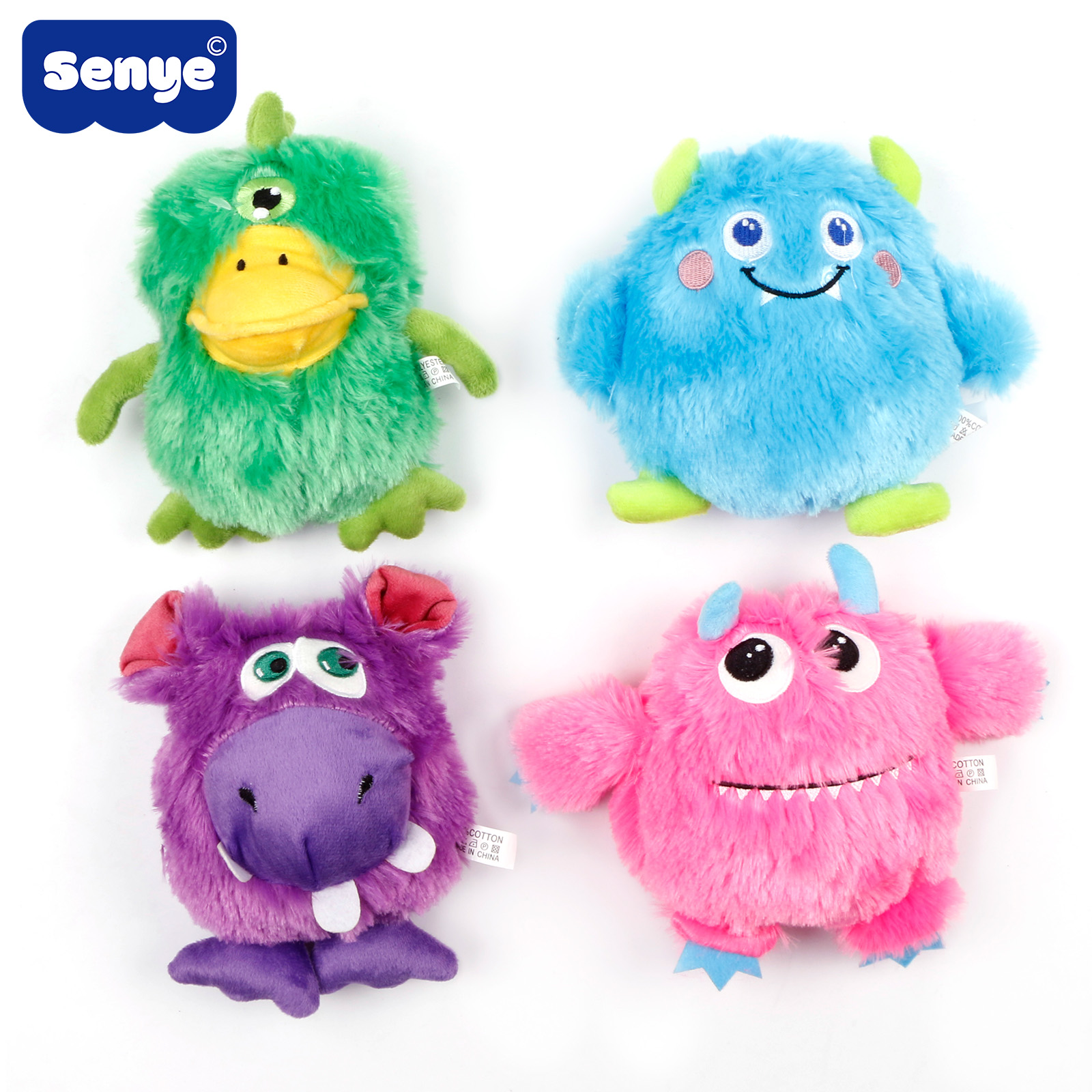 2025 High Quality Eco-Friendly Pet Plush Toys Durable Animal Monster Type Puzzle Interactive Dog Play Toys