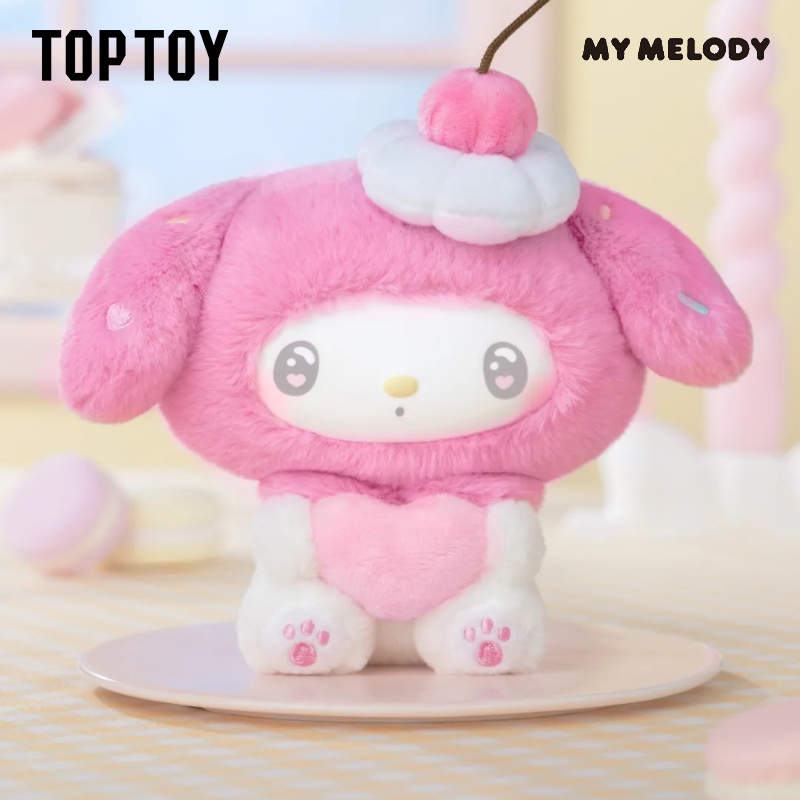 TPTY for Sanrio My Melody 50th Anniversary Series Mystery Box 6+1 Hidden Action Figures Collectible Plush Keychain Toys