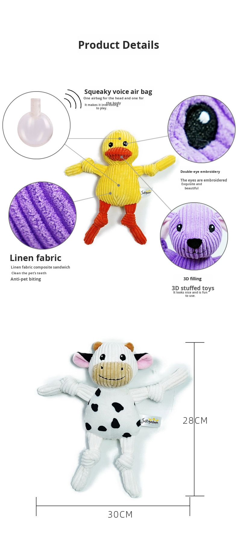 Interactive Plush Dog Toys Chicken Flavor
