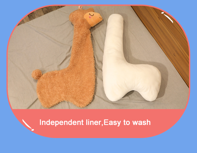 Big Size Cute Shape Animal Alpaca Stuffed Hold Pillow Custom Sheep Plush Toy Giant Alpaca Plush Toy