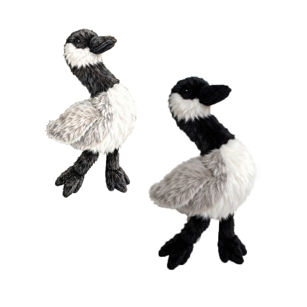 Cartoon White Goose Plush Toy Personalized Pattern Goose Stuffed Farm Animal Soft Dolls Yangzhou ISO Factory Promotional Gifts