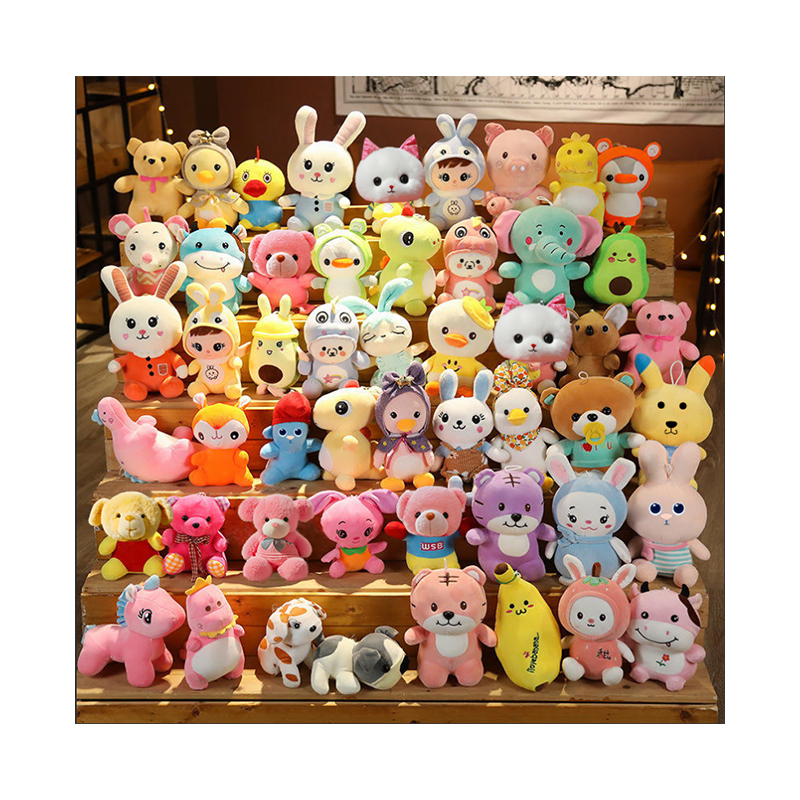 Kawaii Mini Claw Machine Doll Plush Toy Wedding Gift Creative Customized Animal Toys High Quality Bulk Plushie for Party