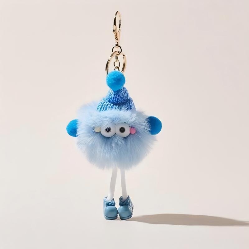 High Quality Customizable Animal Plush Keychains Wholesale Factory Rings with Logo Plushie Keychain Toys