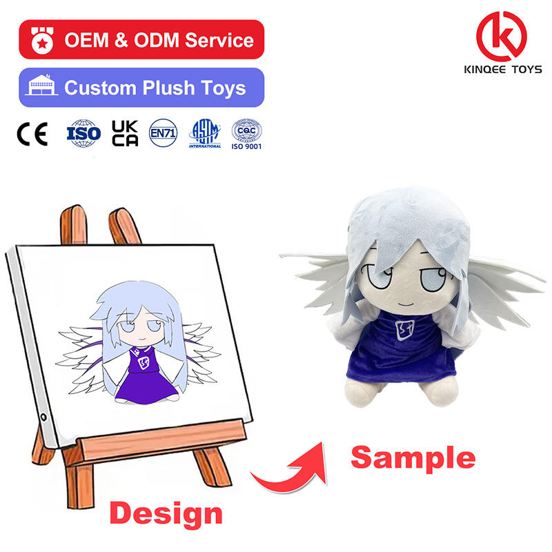 Custom OEM Squishy Plush Toys Cute Cartoon Anime Kawaii Soft Stuffed Pillows High- Quality Plush Dolls for Sale