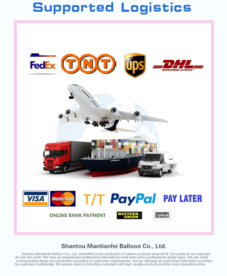 Logistic and shipping details