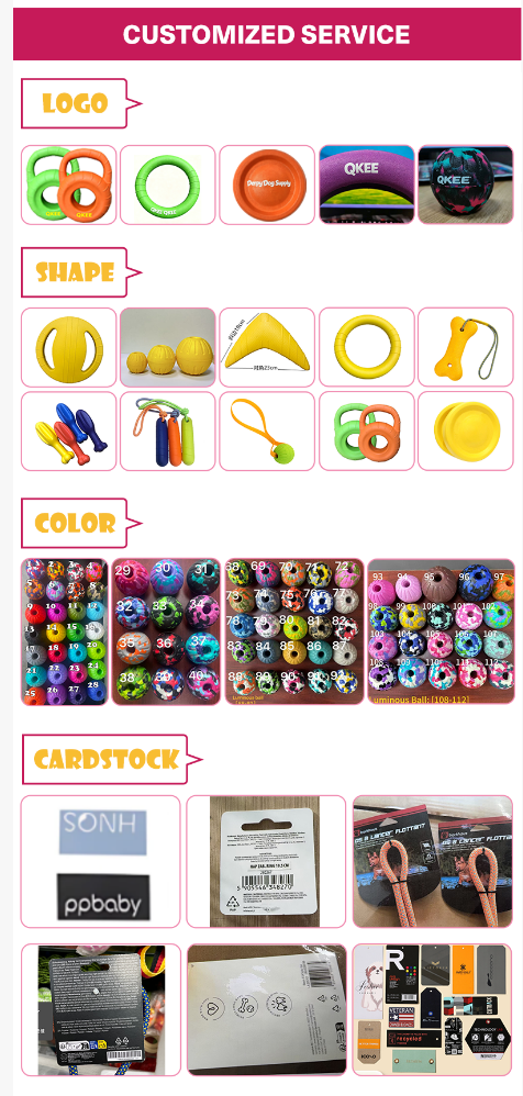 Pet Chew Toys Mixed EVA Toy Set CE Certified Pet Toys Wholesale for Indoor Outdoor Interactive Play OEM Custom logo