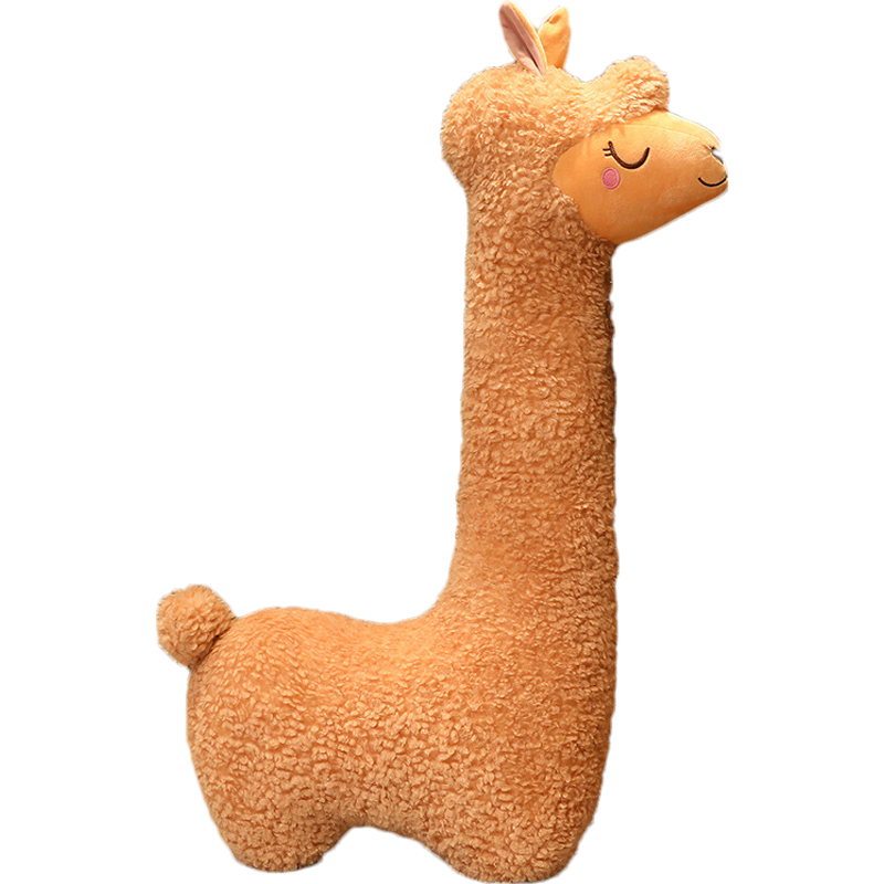 Factory Wholesale Cute Plush Toy Stuffed Animal Soft Plush Giant Alpaca Toy with Plush Sleeping Alpaca Plush Toys