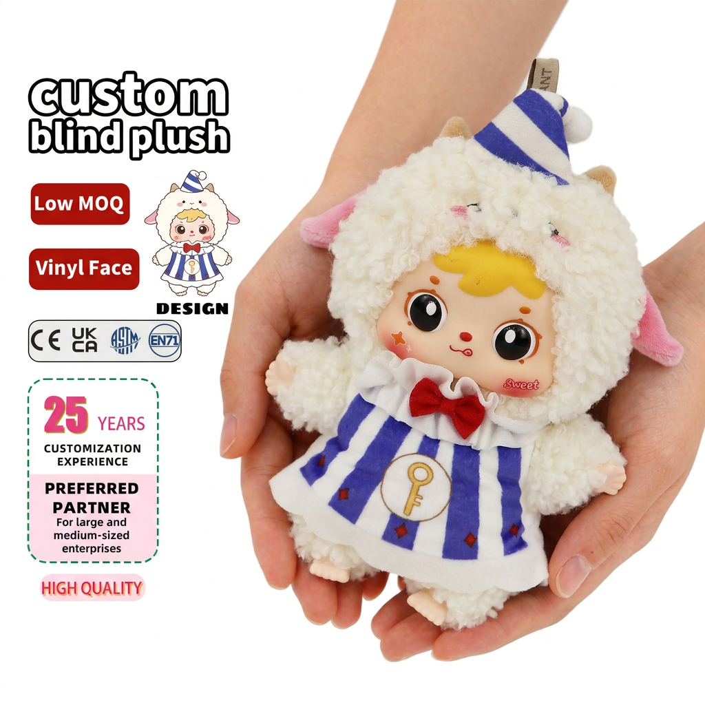 Mini Plushie Toy Original Designer Cute Animal Plush Dolls Make Collectible Toys Gift Monsters Custom Blind Box Toys