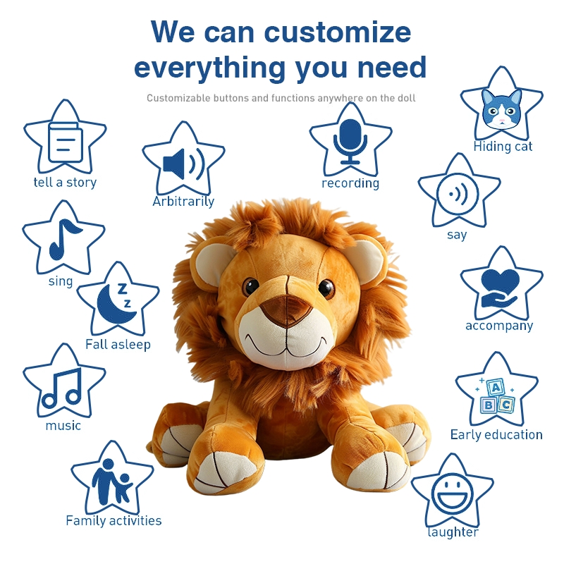2025 New Anime Plush Doll Stuffed Plush Animal Toy Lion