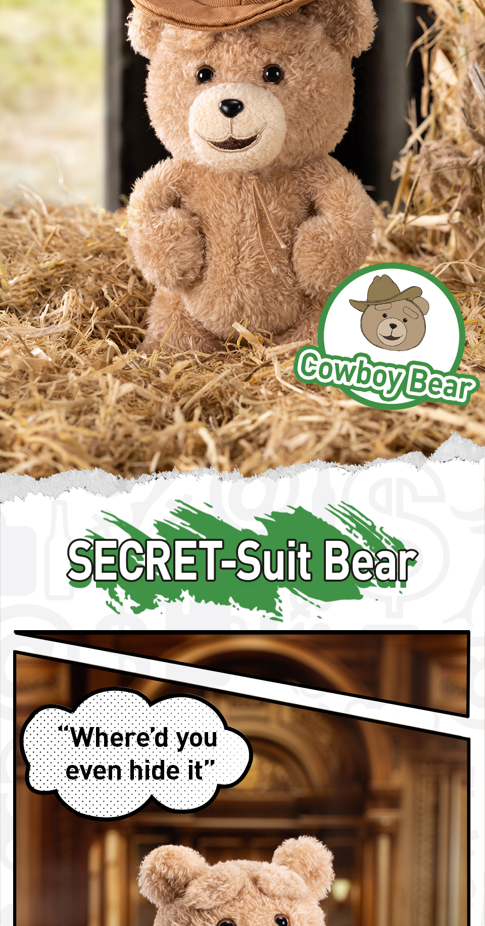 Original Ted2 Bear Series PVC Blind Box Plush Doll Cute Keychain Toy and Home Decorations