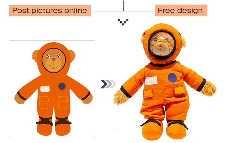 Custom plush doll options