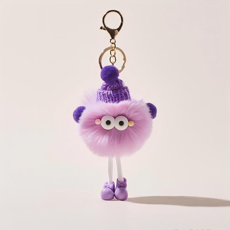 High Quality Customizable Animal Plush Keychains Wholesale Factory Rings with Logo Plushie Keychain Toys