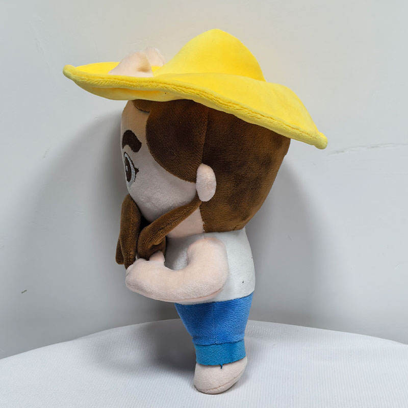 Custom Made Cartoon Bearded Man Toy Production Make Plush Toys Stuffed Animal