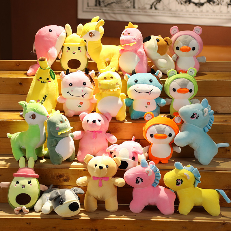 OEM Factory Ready-Made Plushie Mixed Designs Assorted Stuffed Animals Promotional Promotion Advertising Mascot Gifts Wholesale Cheap Price Small Plush Soft Toy