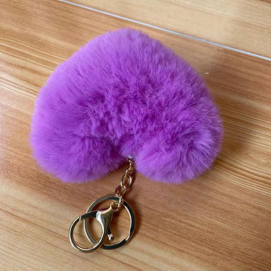 Rose Red Heart Keychain