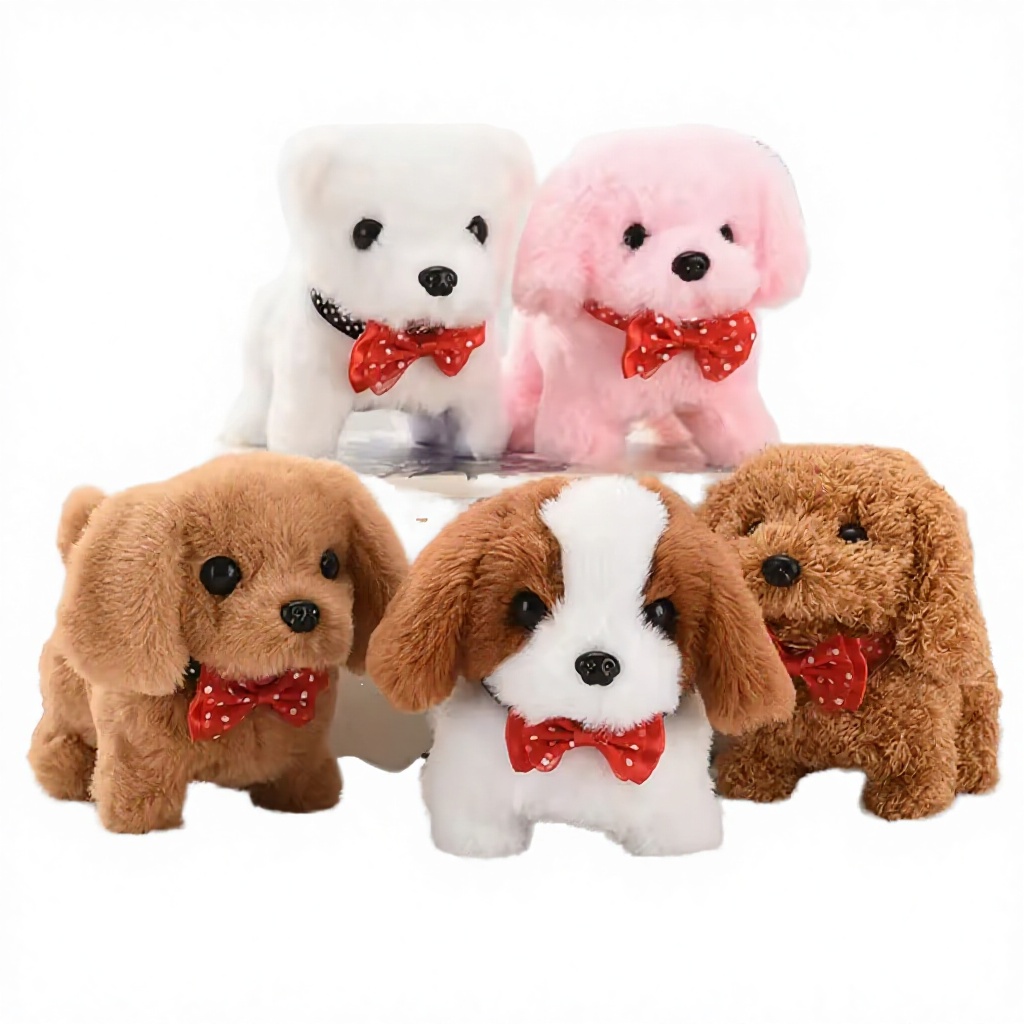 Cute Interactive Electronic Puppy Dog Robot Washed Super Soft PP Cotton Plush Toy Boodoo Custom Stuffed Animal Comforter Tail