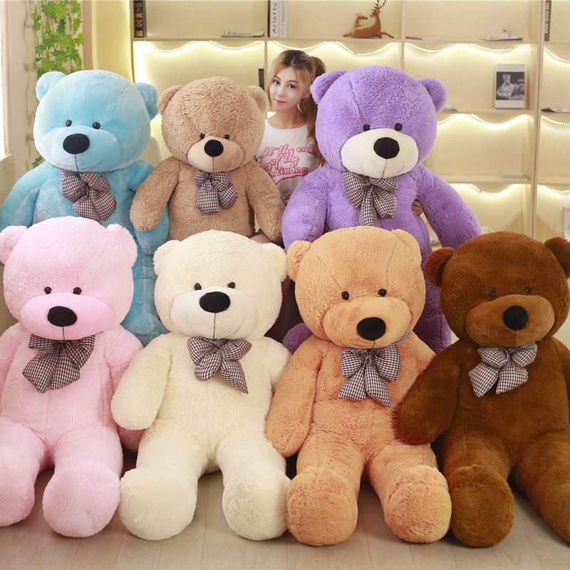 Yangzhou Manufacturer Custom PP Cotton Filled Giant Teddy Bear Plush Toys with Stress Relief Function Soft Material Custom Sizes