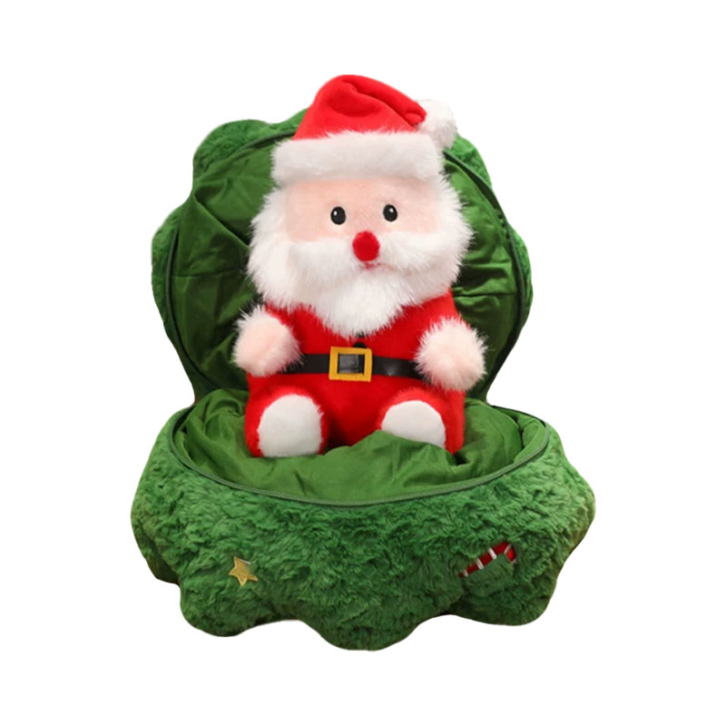 Hot Sale Christmas Stuffed Plush Toy Christmas Decoration Toy Customized Santa Plush Custom Logo Christmas Plush