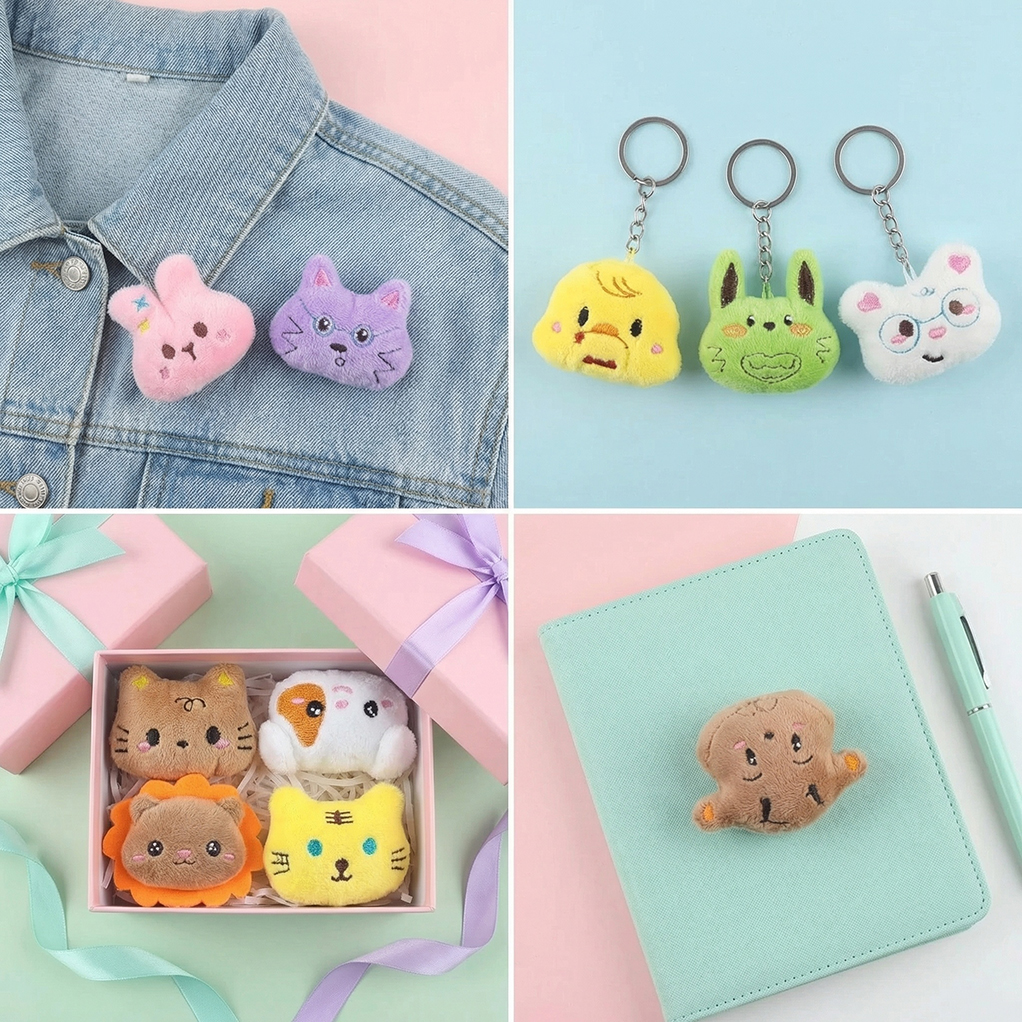Customized Mini Stuffed Plush Animal Toys High Quality Mini Soft Plush Cat Tiger Rabbit Doll Gifts Plush Cartoon Animal Toys