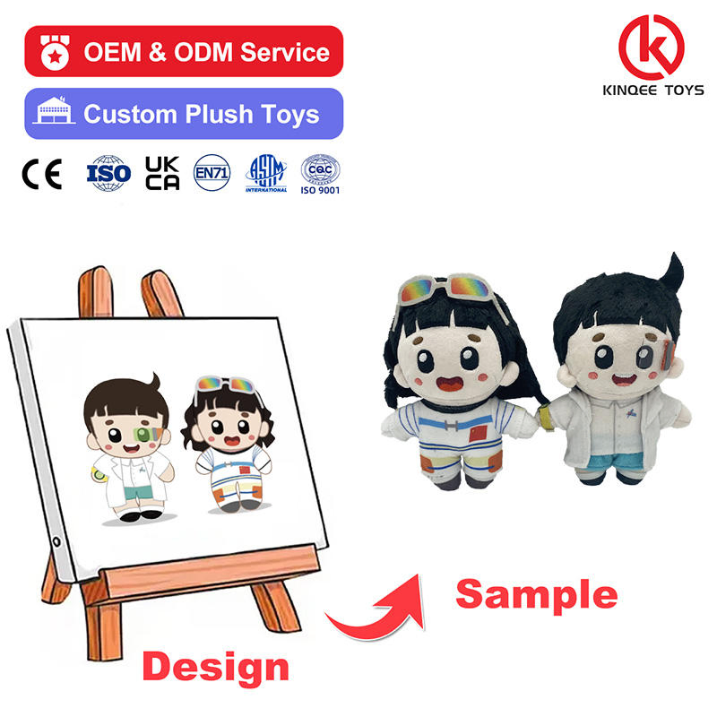 Custom OEM Squishy Plush Toys Cute Cartoon Anime Kawaii Soft Stuffed Pillows High- Quality Plush Dolls for Sale