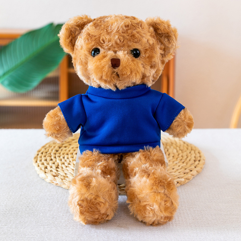 Customizable Cute Dress Teddy Bear Plush Toys Organic Cotton Bear Doll Gifts with Logo Printing for Perfect Promotions