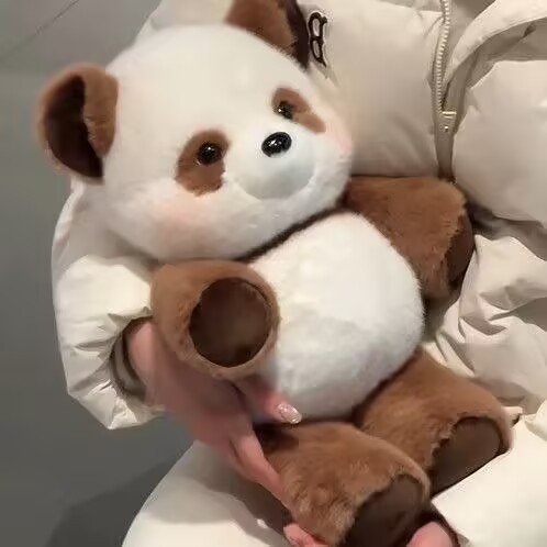 Cute Colorful Run Panda Plush Toy View 4