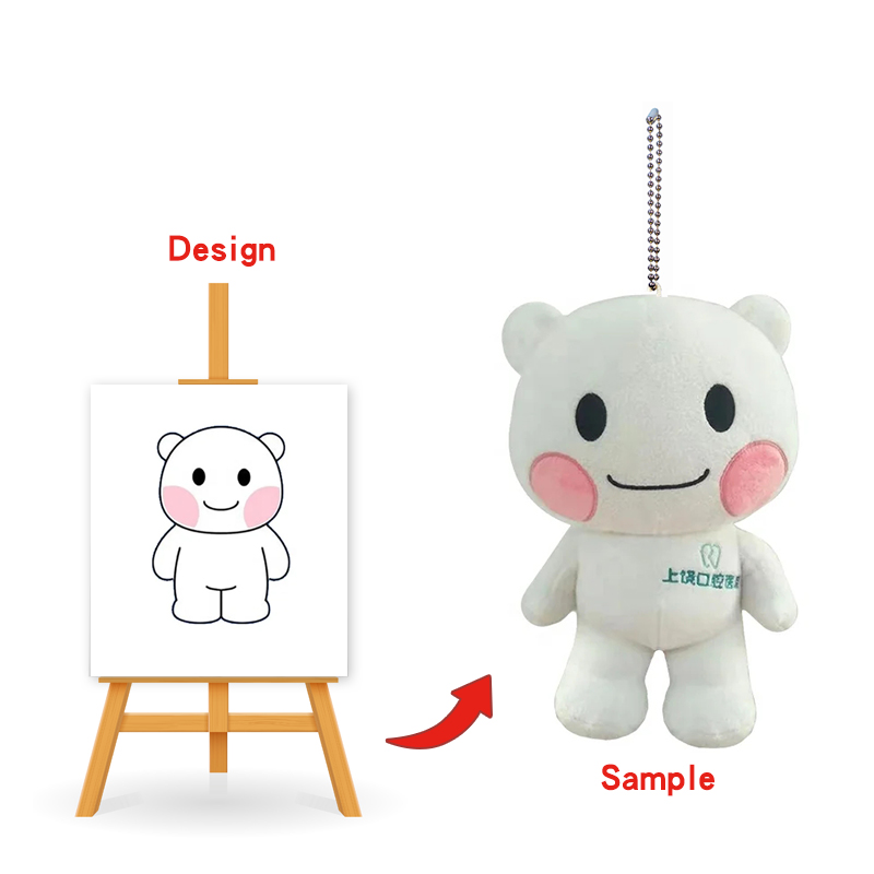 High Quality Soft Custom Kawaii Plush Doll Keychain Small Plush Toy Plush Keychain